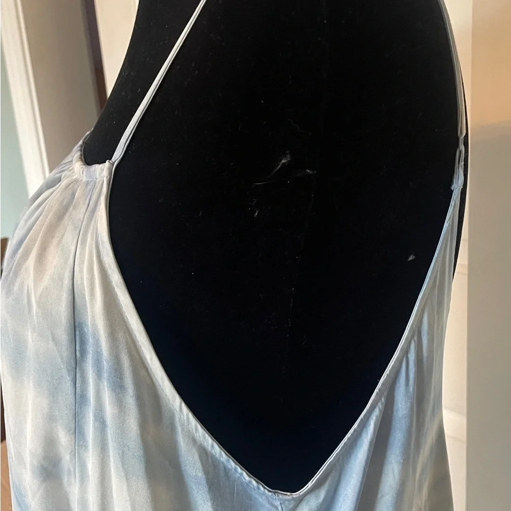 NWT Free People Full On Maxi Slip Dress in Sea Combo - Medium - Picture 5 of 7